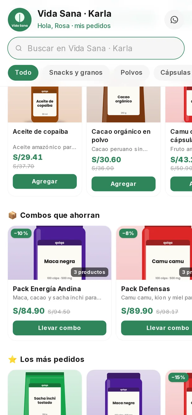 Ofertas con precio tachado y combos que ahorran